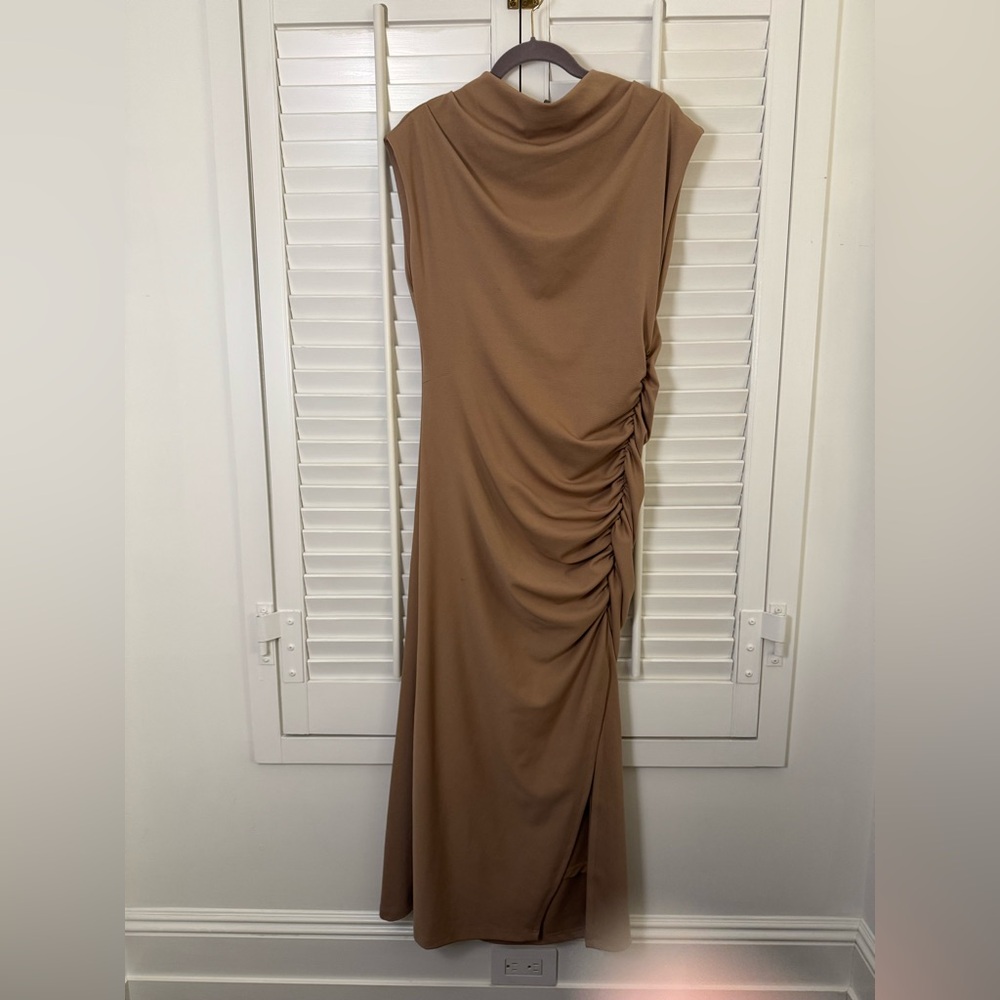 Anthropologie Tan/Camel Maya Dress size L